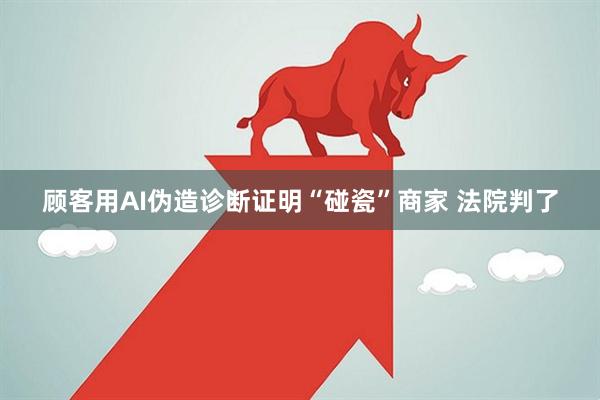 顾客用AI伪造诊断证明“碰瓷”商家 法院判了